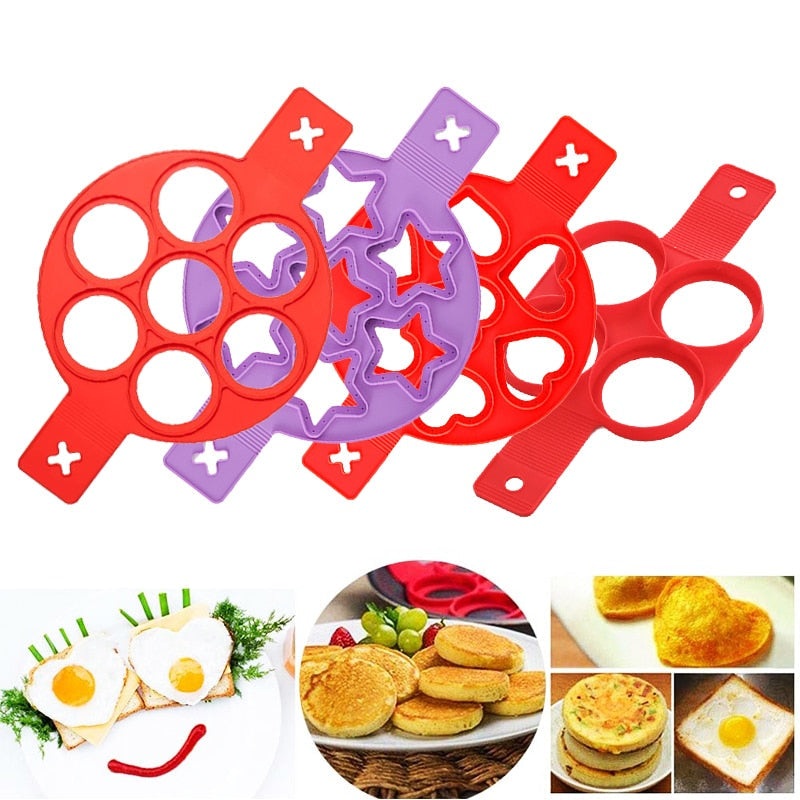 Pancake Molds Ring Fried Egg Mold Reusable Pancake Maker Egg Ring