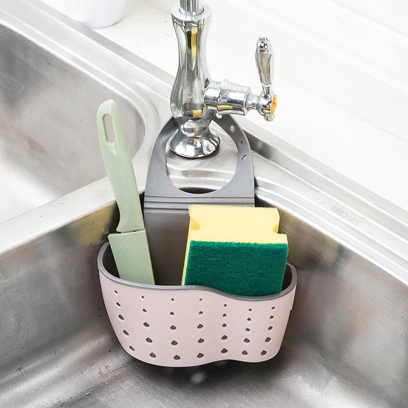 Shelf Soap Sponge Rack Bathroom Holder Kitchen Storage Suction Cup