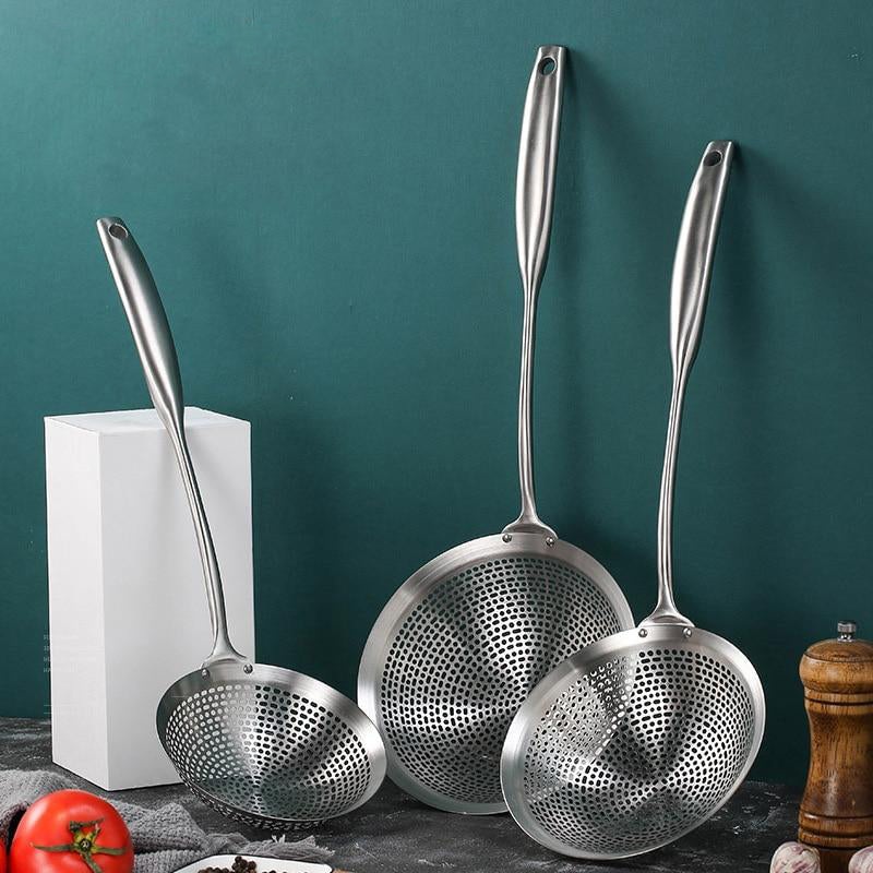 Skimmer Strainer Colander Mesh Deep Fryer Oil Frying Scoop Noodles