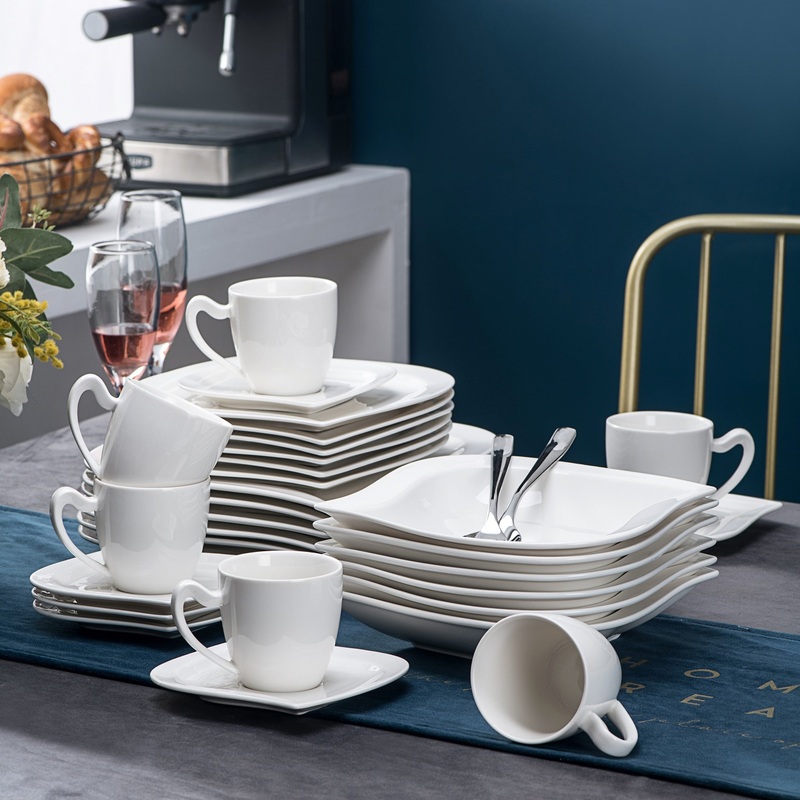 30-Piece Dinner Set Dinner Plates Tableware Service for 6 Person