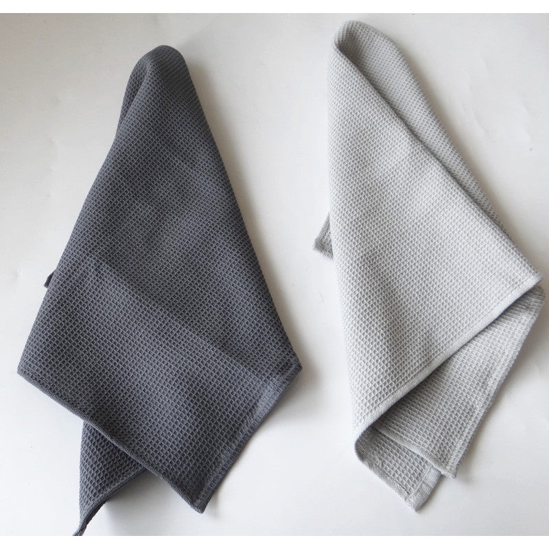 4pcs Cotton Table Napkins Cotton Kitchen Waffle Pattern Tea Towel