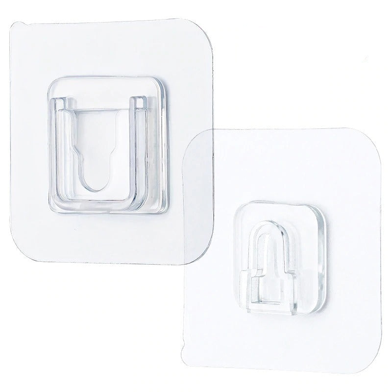 Double-Sided Adhesive Wall Hooks Hanger Strong Transparent Hooks