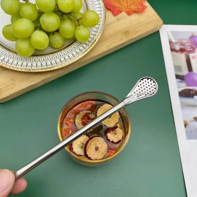 Drinking Straw Filter Handmade Mate Stainless Steel Drinks Tools Bar