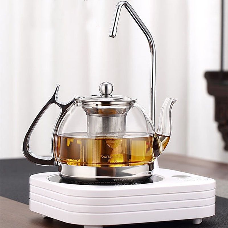 Induction Heat Resistant Glass Teapot Electromagnetic Kettle Tea set