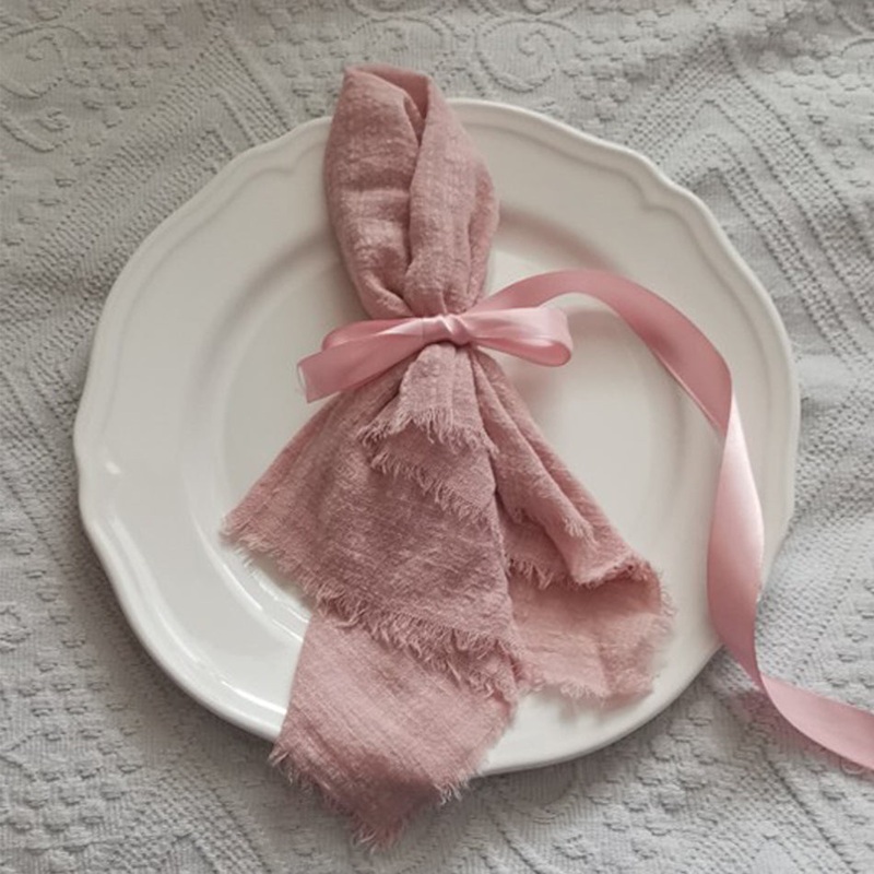 Retro Napkin Dinner Table Decor Cotton Gauze Kitchen Tea Towel