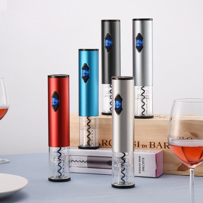 Wine Corkscrew Wine Bottle Automatic Opener Kit With Foil Cutter