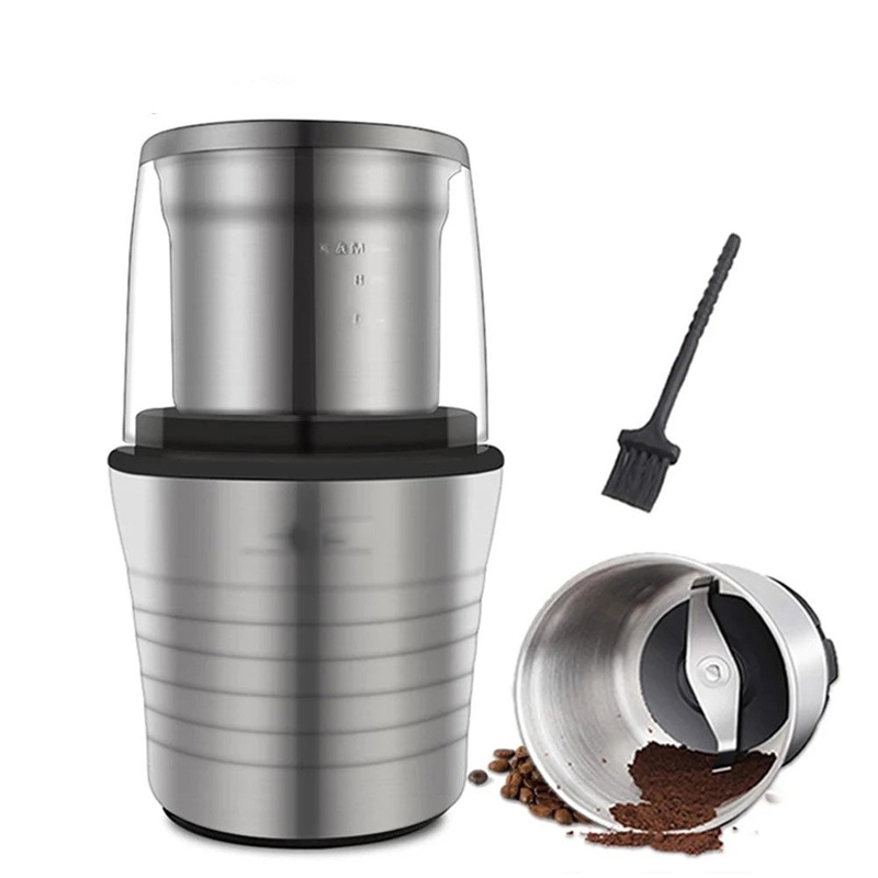 2-in-1 Wet and Dry Double Cups Electric Spices and Coffee Bean Grinder
