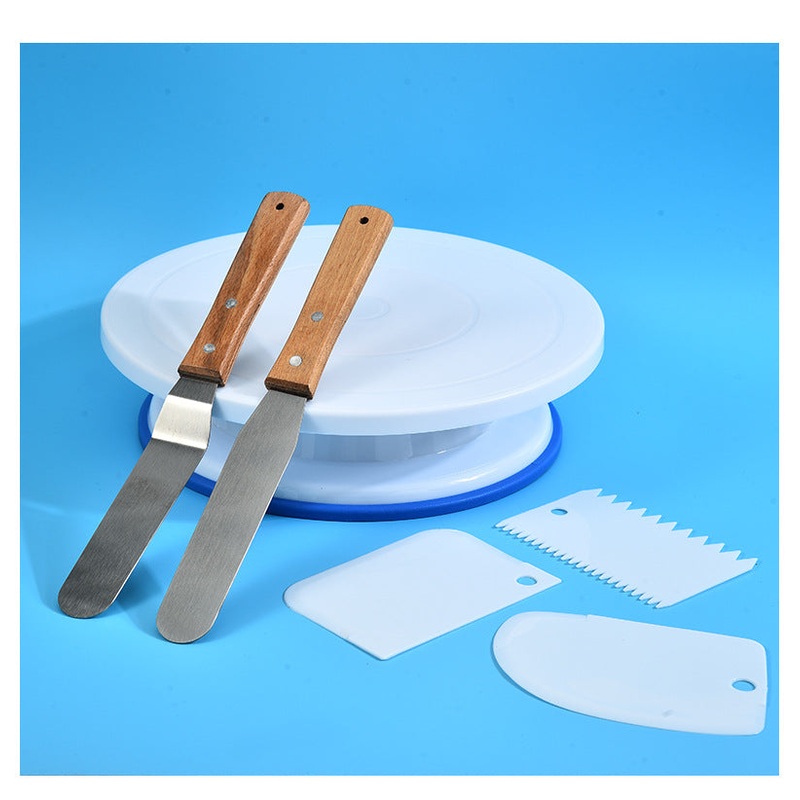 DIY Cake Turntable Cream Decoration Accessory Spatula Set Baking Tool