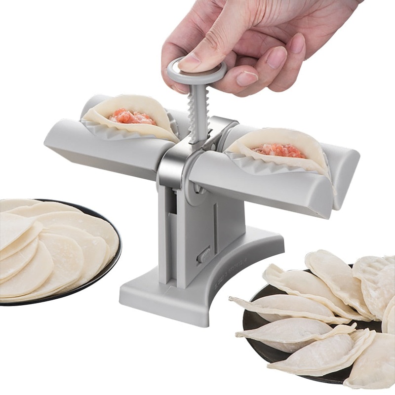 Double Heads Automatic Dumpling Making Mold Manual Press Machine
