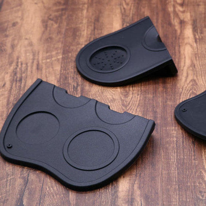 Espresso Coffee Tampers Mat Station Press Tampering Holder Corner Mat