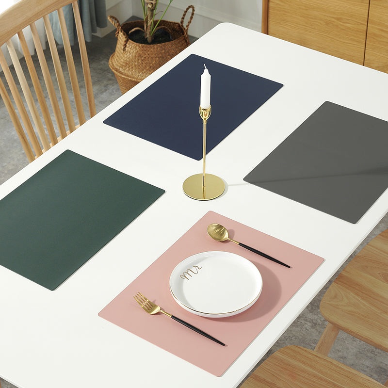 Rectangular Table Mat Placemat Waterproof Greaseproof Pad Kitchen