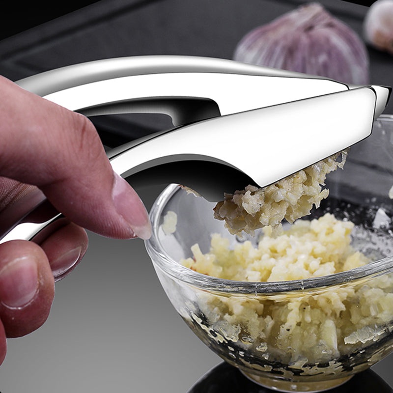 Stainless Steel Garlic Press Detachable Garlic Presser Mincer Chopper
