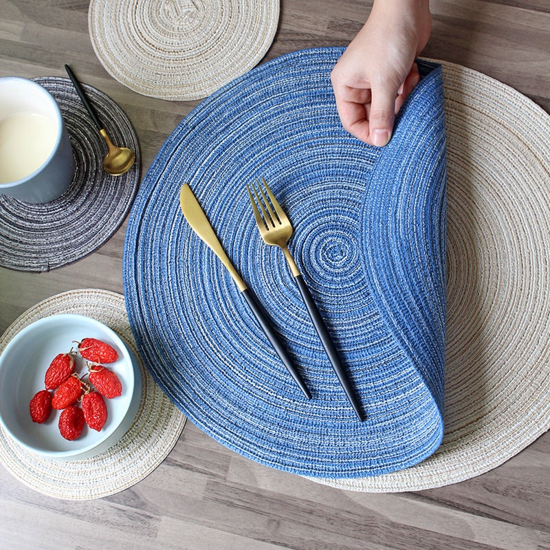 Table Mats Coasters Hot Pad Round Stand for Mugs Insulated Placemats