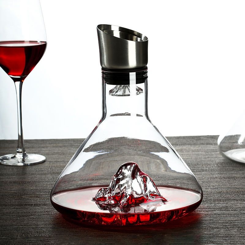 Wine Decanter Transparent Fast Design Crystal Glass Wine Flask