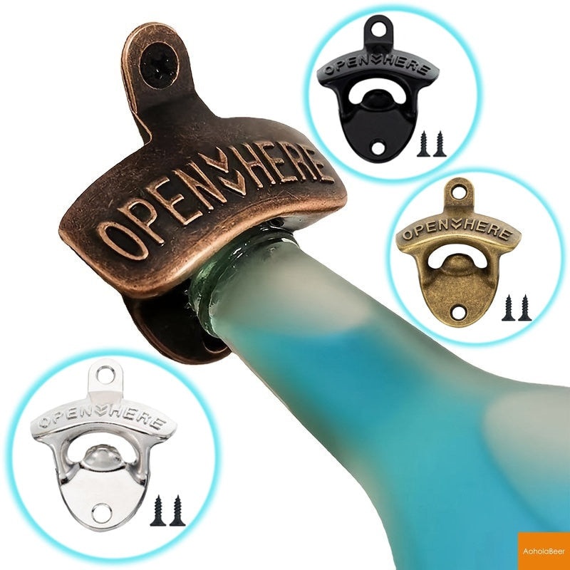 Commercial Wall Mounted Alloy Hanging Open Beer Tool Bar Accessory