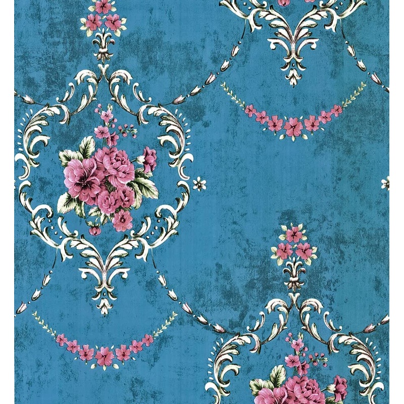 Peel and Stick Wallpaper Retro Floral Self Adhesive Wallpaper