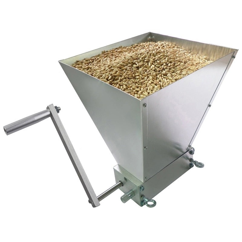 Stainless 2-roller Barley Mill Grain Grinder Crusher For Homebrew