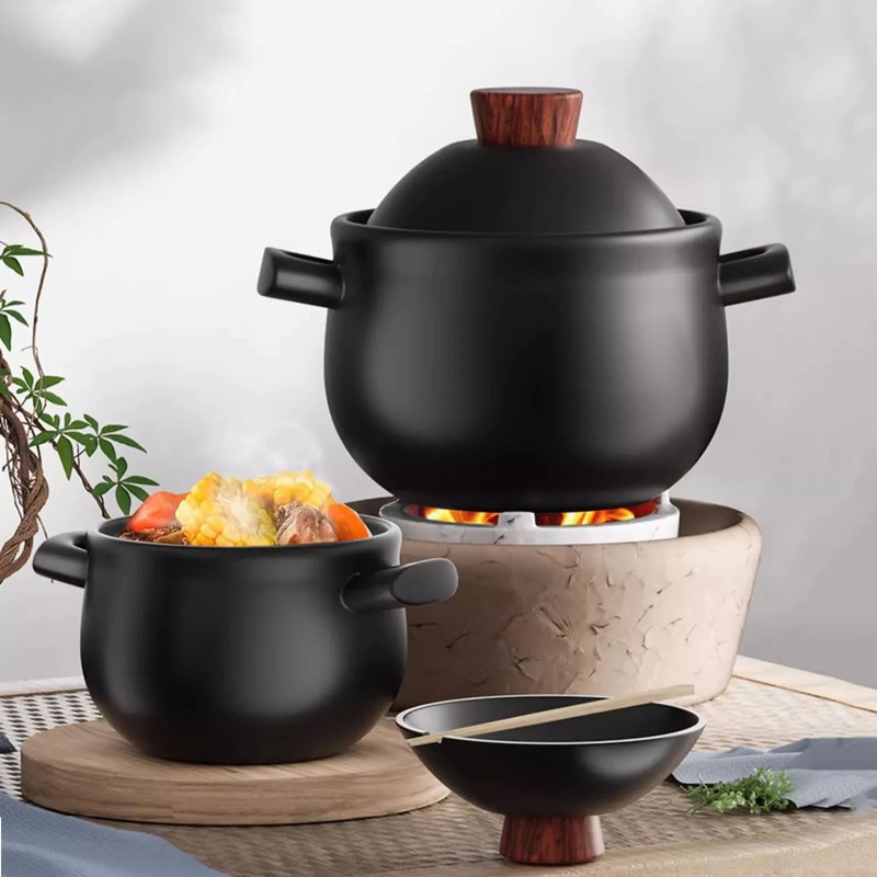 Casserole Stew Pot Ceramic Cookware Soup Cooking Pot Kitchen Crock Pot
