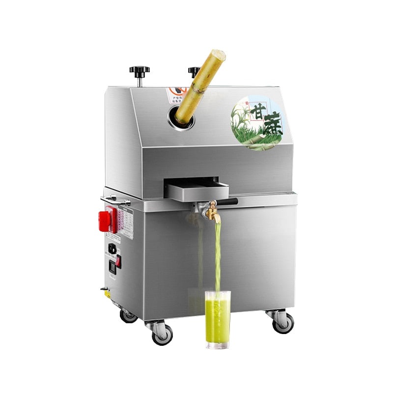 Electric Sugarcane Juicer Commercial Stainless Steel Fresh Press