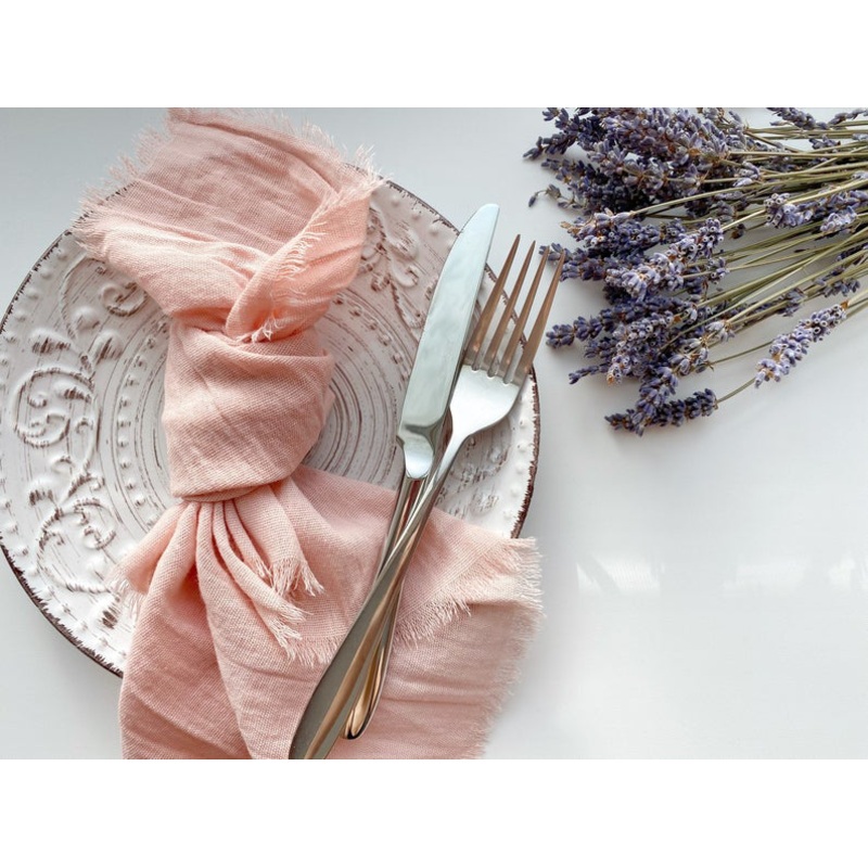 10Pcs Cotton Cheesecloth Gauze Table Napkin Washable Table Napkin