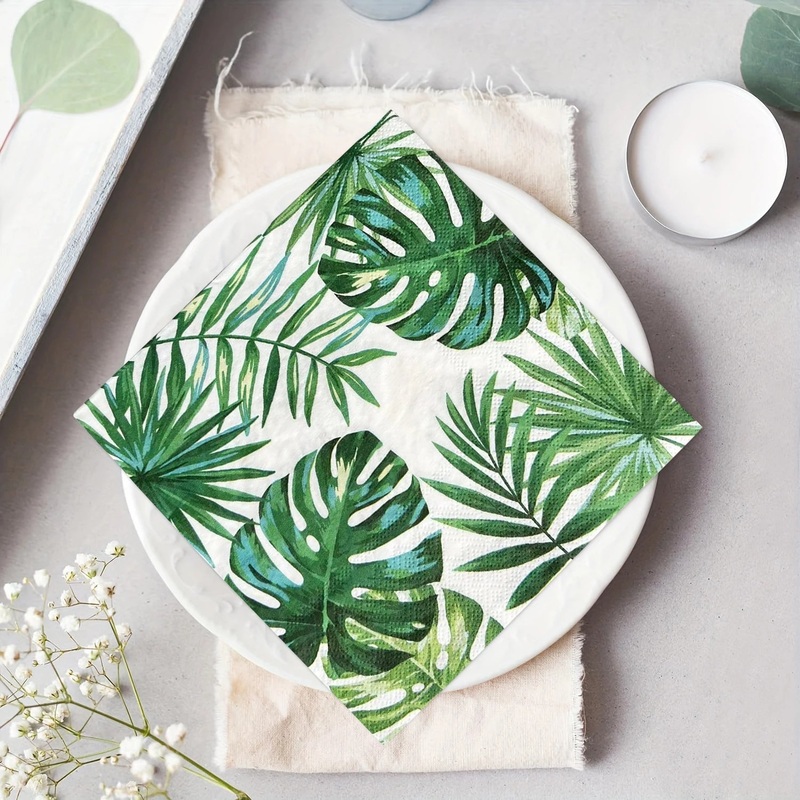 20pcs Exquisite Printing Napkins Paper Fresh Dining Tables Paper Napkin