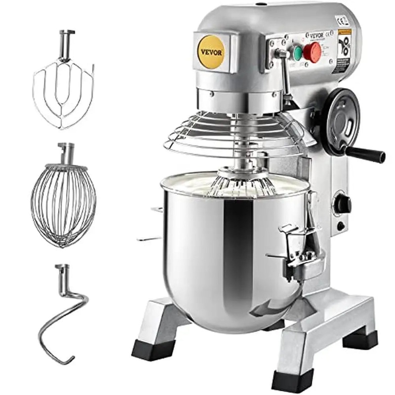 Heavy Duty 15Qt Stainless Steel Commercial Stand Mixer with 3 Speed