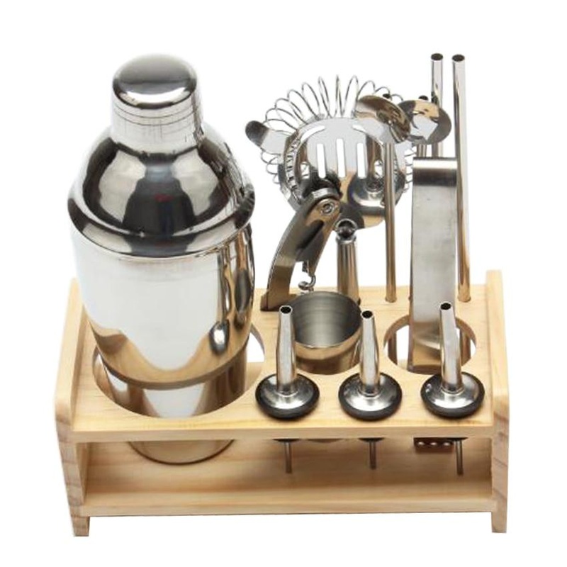 12pcs Stainless Steel Cocktail Shaker Set