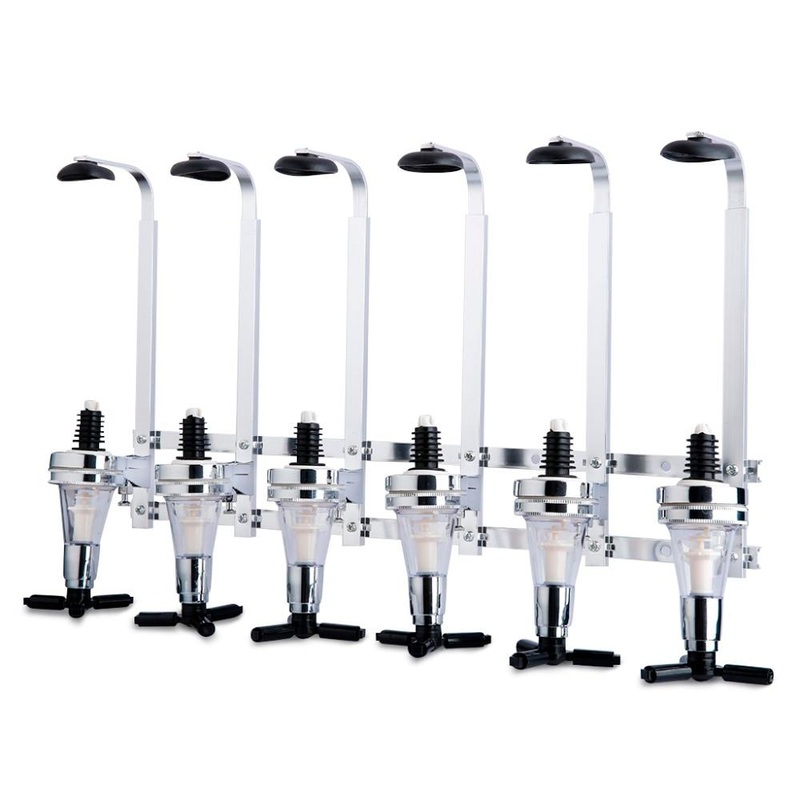 6 Bottles Station Upside Down Mounted Liquor Dispenser Bar