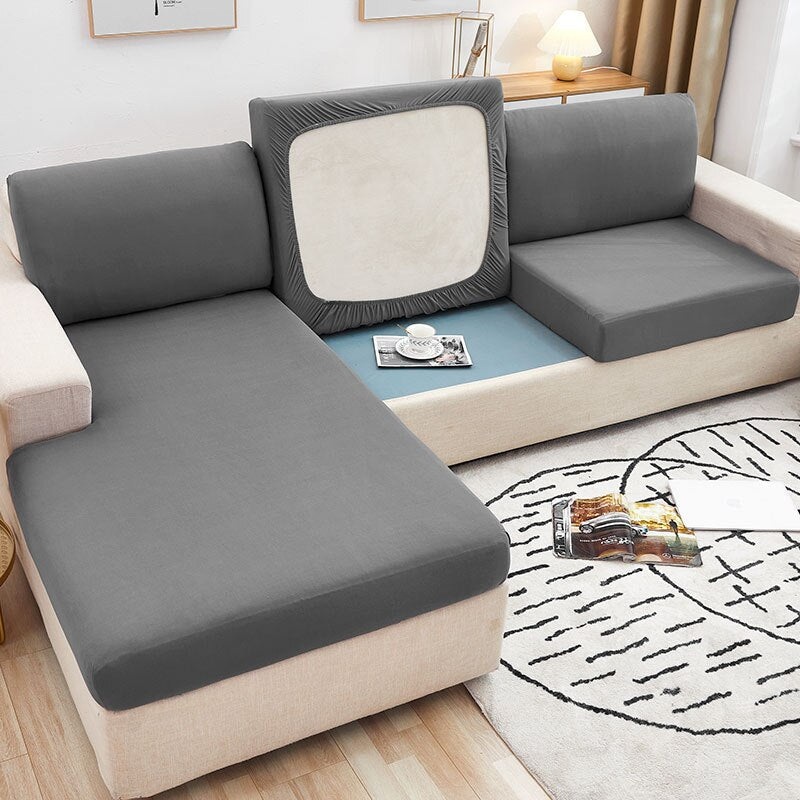 Sofa Seat Cover Solid Color Cushion Covers Couch Backrest Slipcover