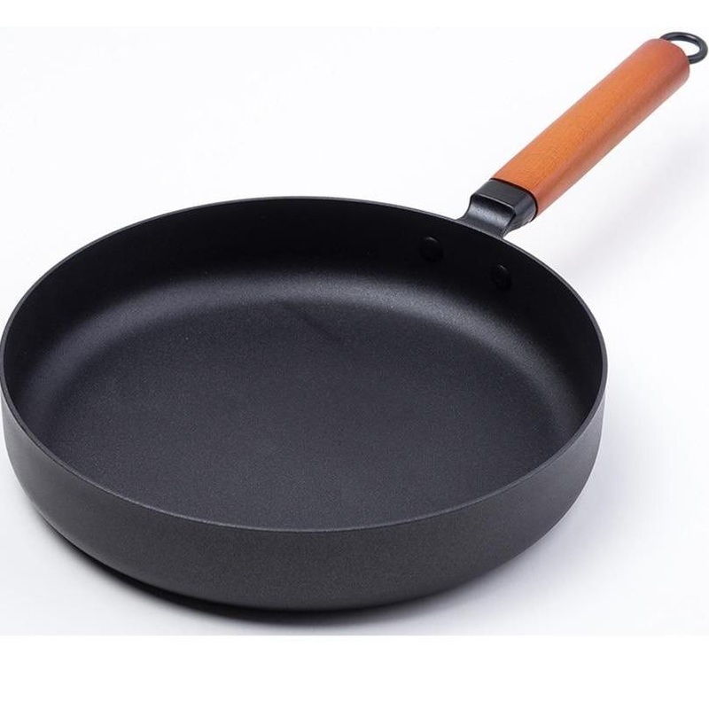 10" Black Vintage Style Cast Iron Non-stick Frying Pan