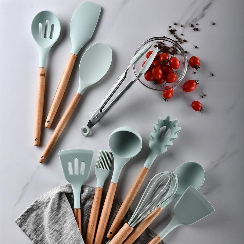 Kitchenware Cooking Utensils Set With Wooden Handle