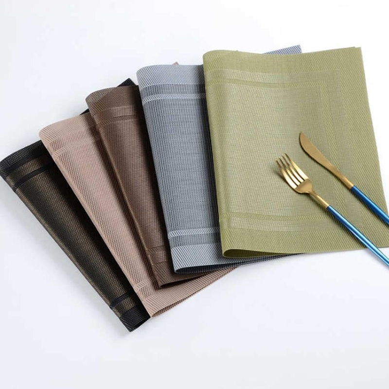 6pcs Anti-skid Placemat Heat-Resistant Table Mats for Dining
