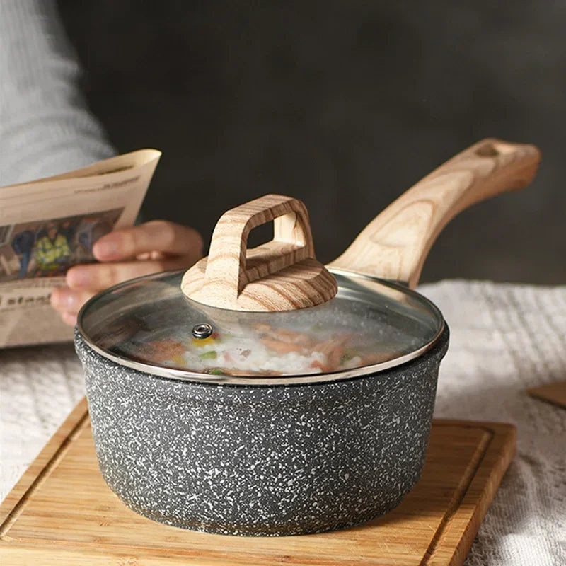 Cast Iron Non stick Cooking Frying Pan and Pot Kitchen Cookware