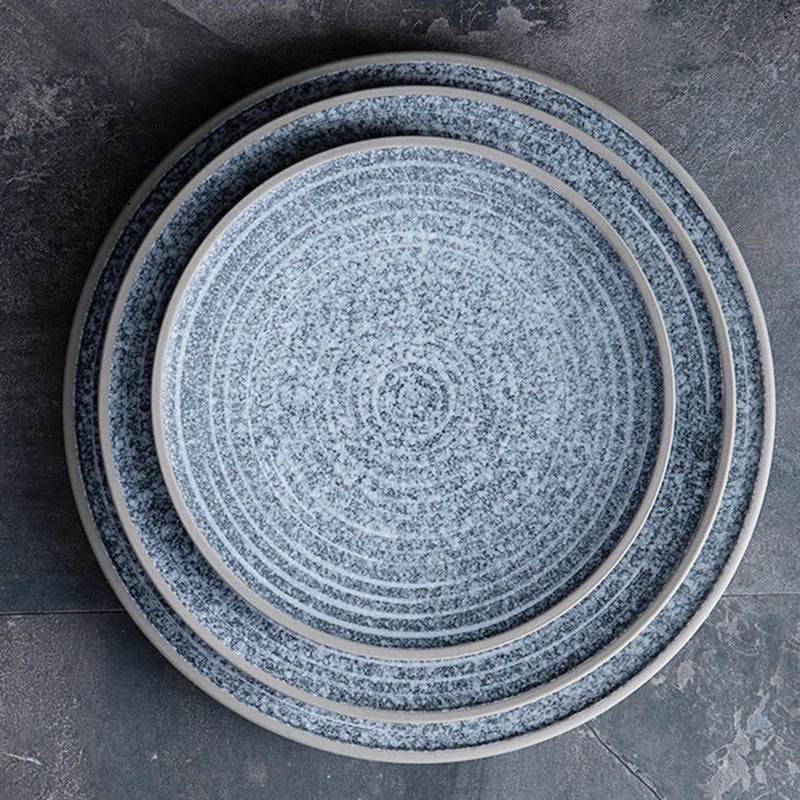 Ceramic Dinner Plate Sallow Salad Bowl Tableware Kitchen Dinner Plate