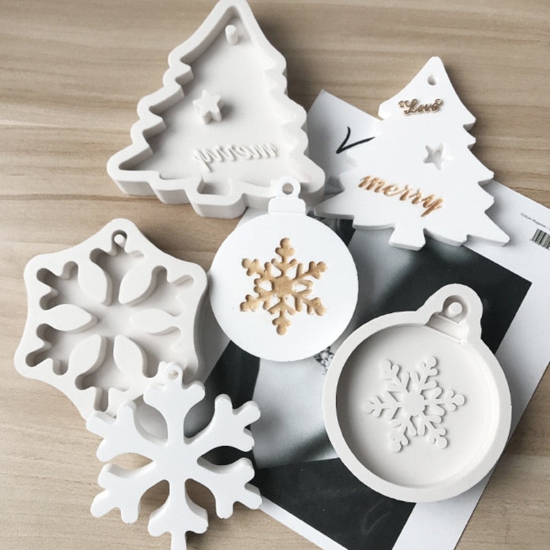 Christmas Theme Silicone Mold Perfect for Holiday Baking and DIY Craft