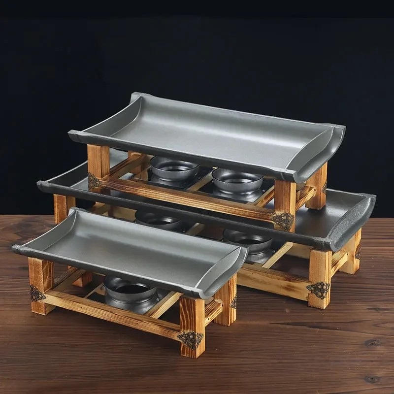 Commercial Non-stick BBQ Plate Baking Pan Grilled Fish Iron Plate
