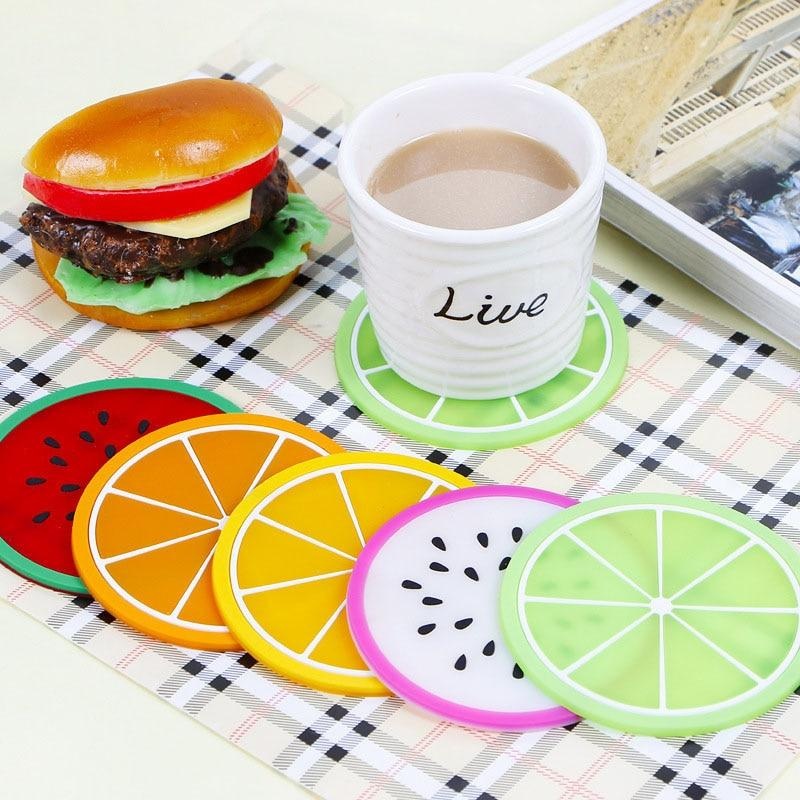 Cute Fruits Design Silicone Coaster Cup Holder Coffeeware