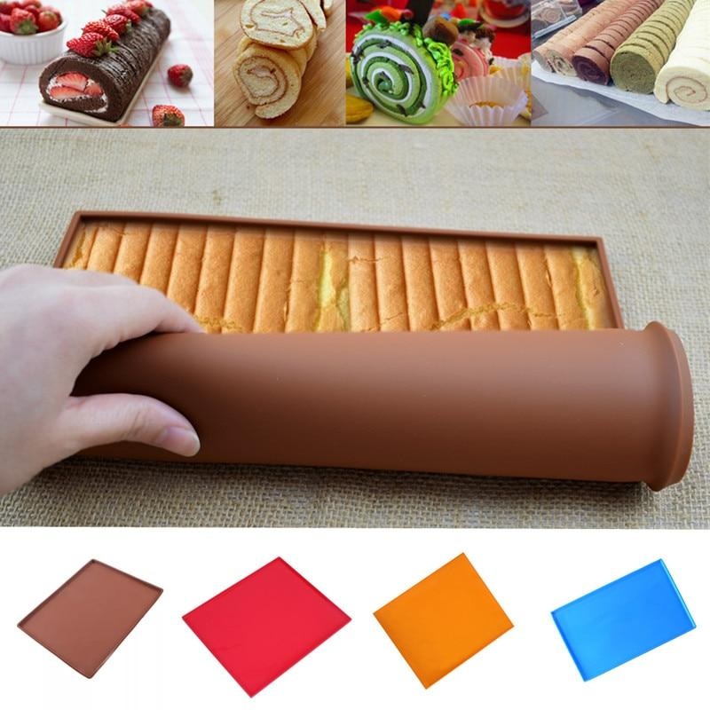 Nonstick Roll Cake Silicone Mat Baking Mold Tools