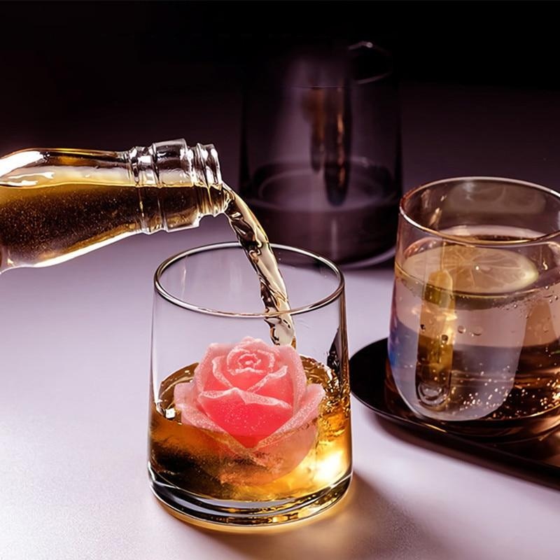 Rose Shaped Silicone Ice Mold, Rose Ice Cube Mold