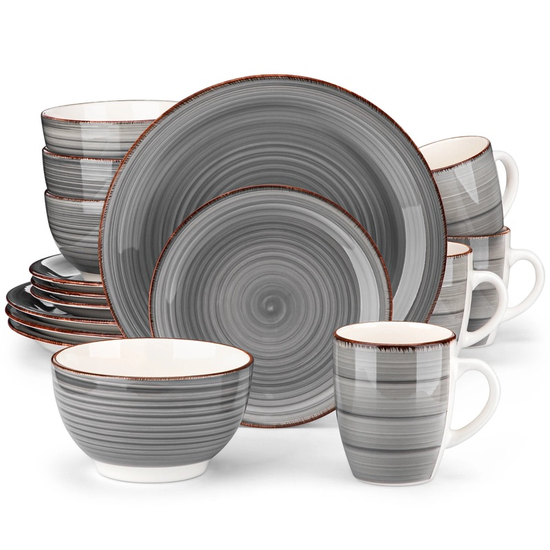 Vintage Ceramic Tableware with Dinner Plate Dessert Plate Bowl Mug Set