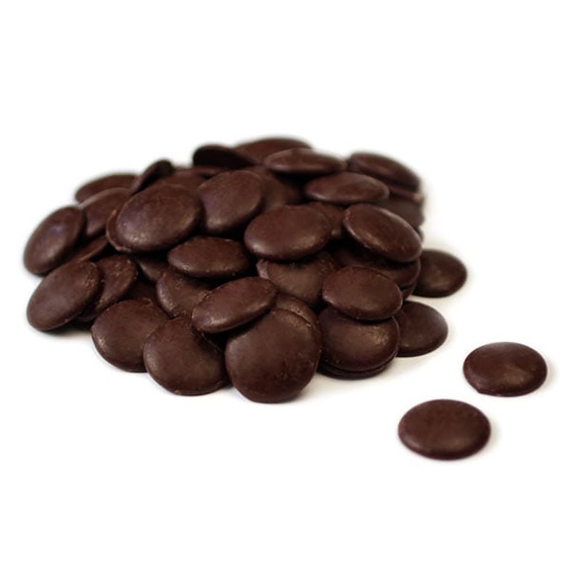 60.5% Dark Chocolate Couverture Wafer Discs by Belcolade 8 oz.