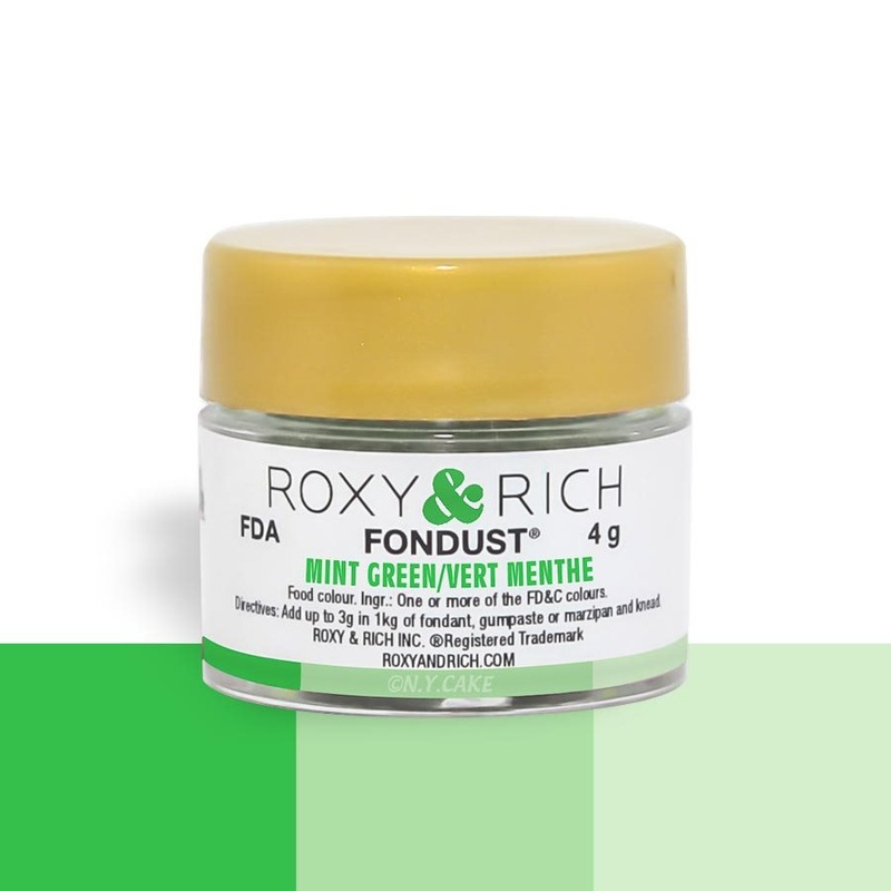 Mint Green Fondust Food Coloring By Roxy Rich 4 gram