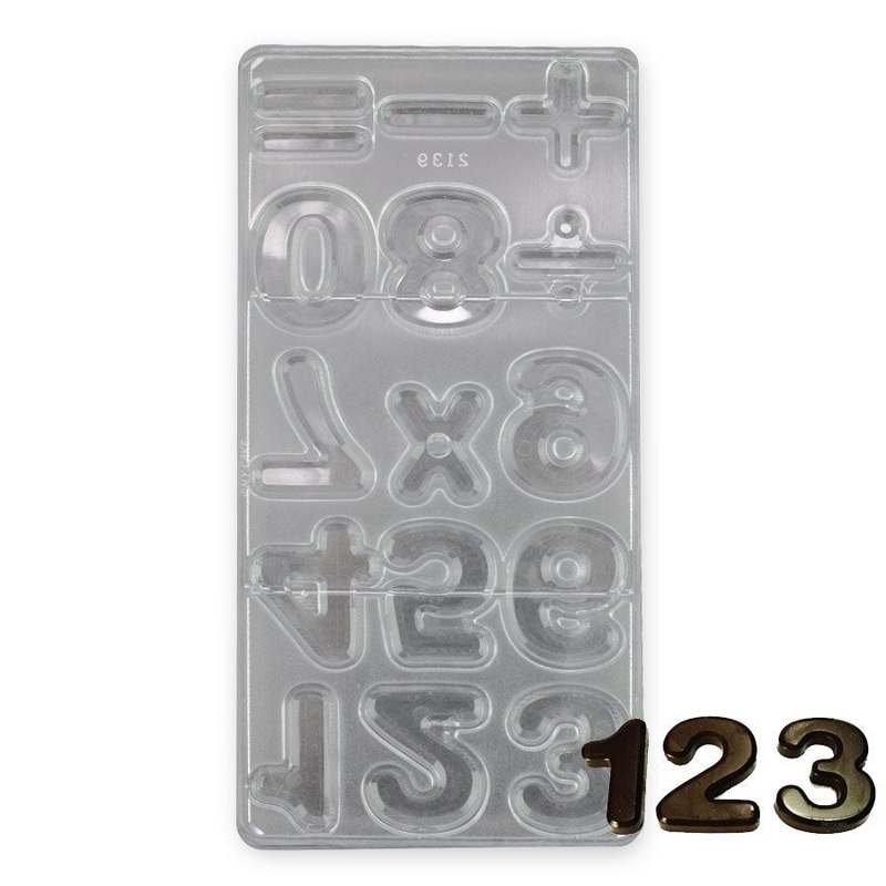 Numbers Polycarbonate Chocolate Mold