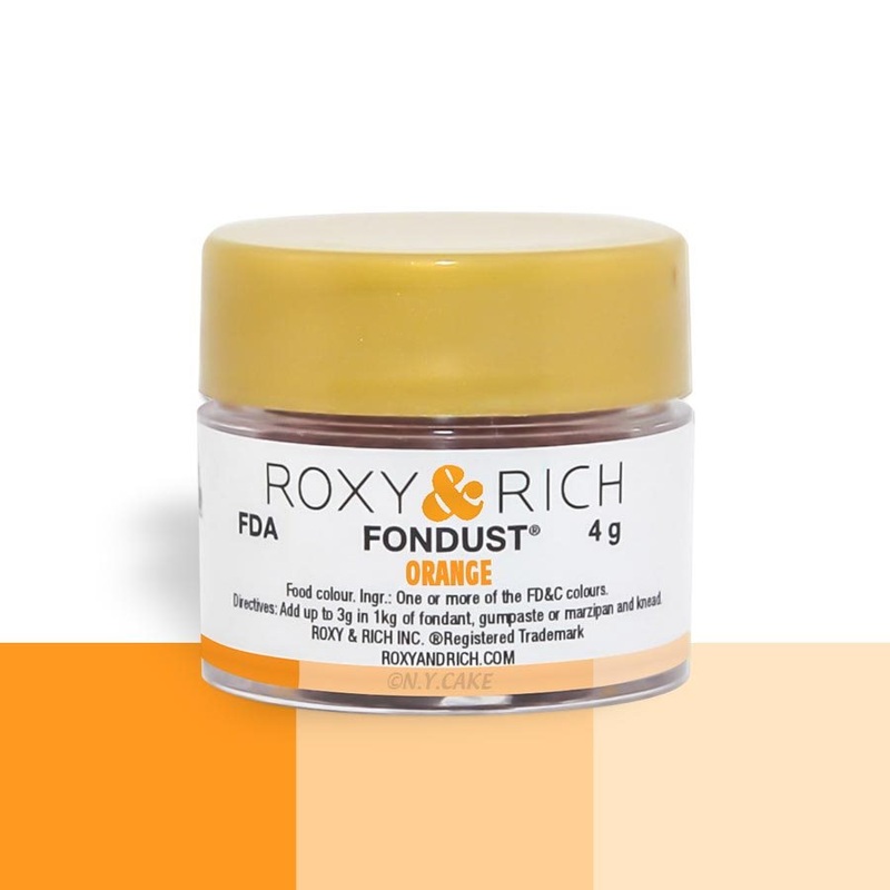 Orange Fondust Food Coloring By Roxy Rich 4 gram