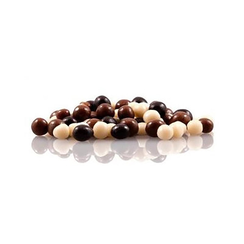 Dark, Milk & White Chocolate Pearls 4mm