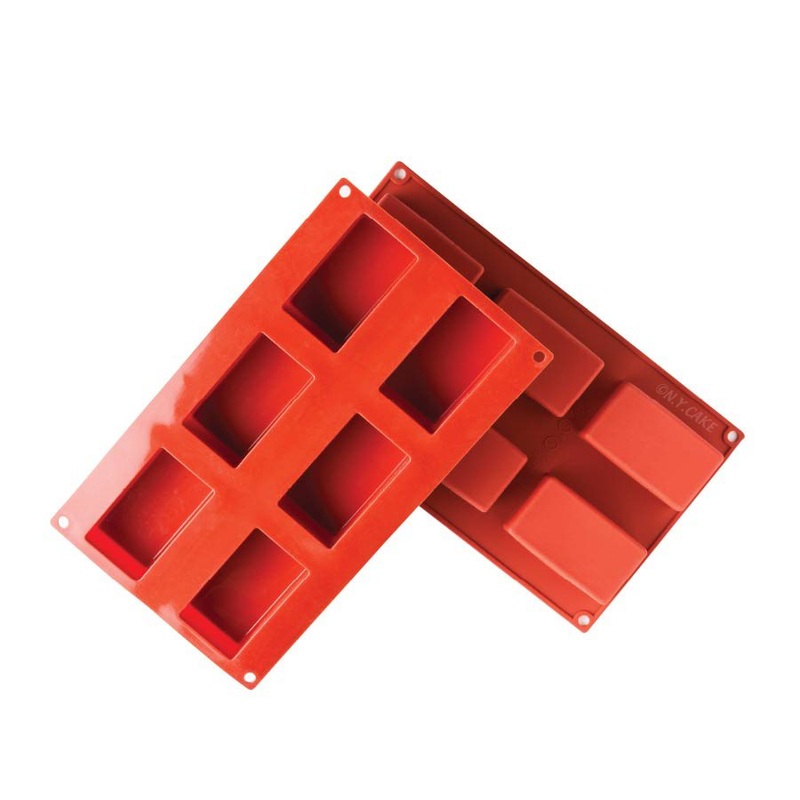 Rectangle Cake Silicone Baking Mold 4 Ounce
