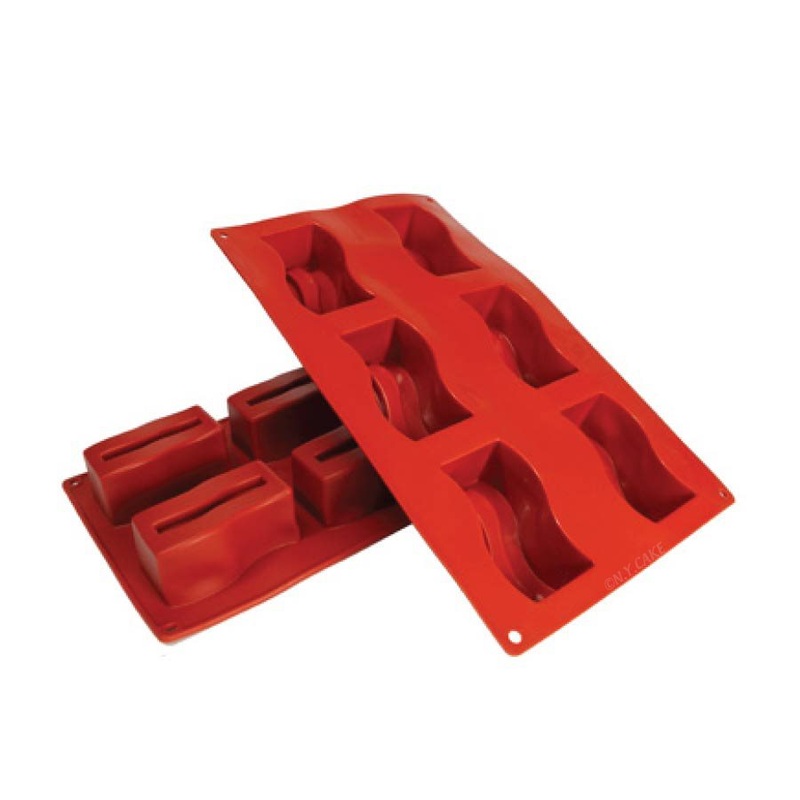 Rectangular Wave Silicone Baking Mold 3.1 Ounce