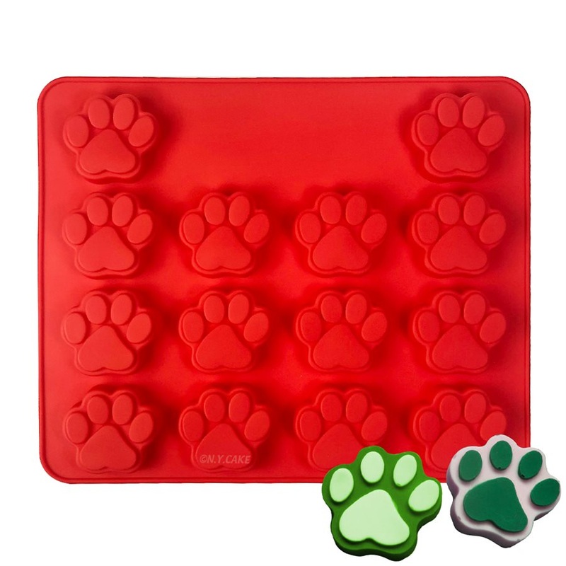 Silicone Baking Mold-Paw Shape 14 Cavity