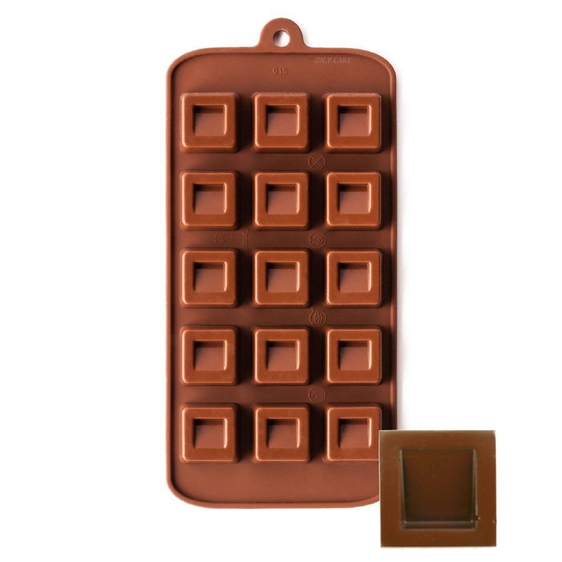 Dimpled Square Silicone Chocolate Mold