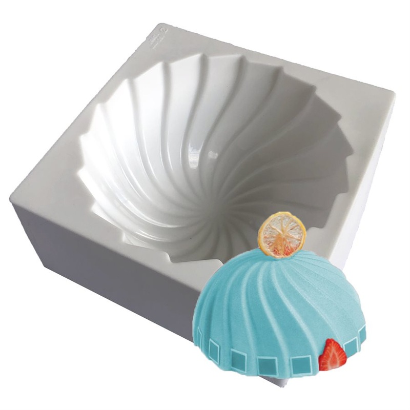 Swirl Hemisphere Silicone Baking & Freezing Mold
